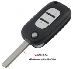 For Renault 3 button remote key blank （no logo）
