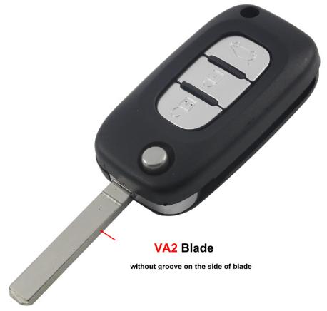 For Renault 3 button remote key blank （no logo）