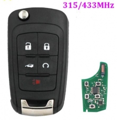 For opel 4+1 button remote key with 433mhz unkeyle