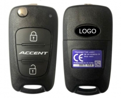 2010-2013 For Hyundai Accent Flip Key 2B – 433MHZ 