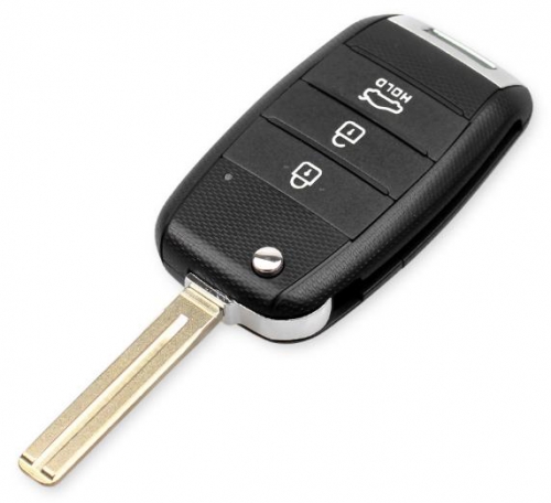 For KIA 3 button flip remote key blank
