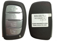 For Hyundai Tucson 2018  Smart Remote Key 4 Button