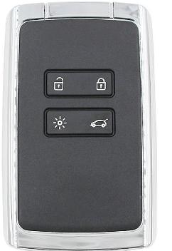 keyless card for Renault Megane4 with 4button PCF7953M chip -434mhz ,the after market