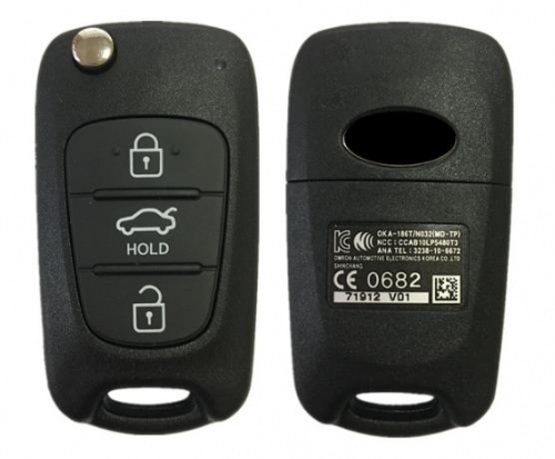 Genuine 2011-2013 For Hyundai Elantra Remote Flip Key 3B – 433Mhz – OKA-168T 95430-3X100