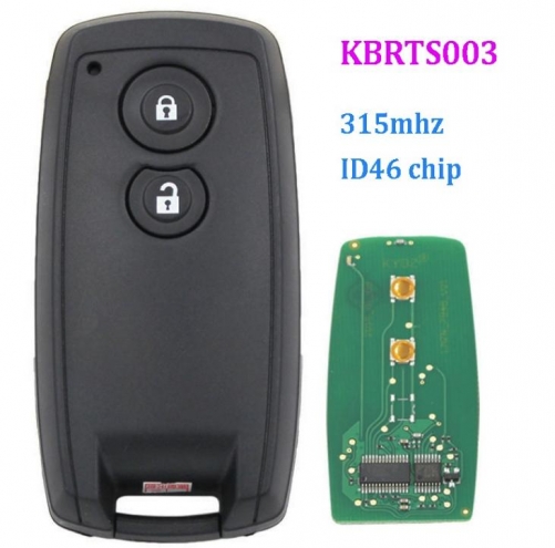 2 BUTTONS 315MHZ for Suzuki Swift SX4 Grand Vitara WITH ID46 chip Uncut blade KBRTS003 HU13