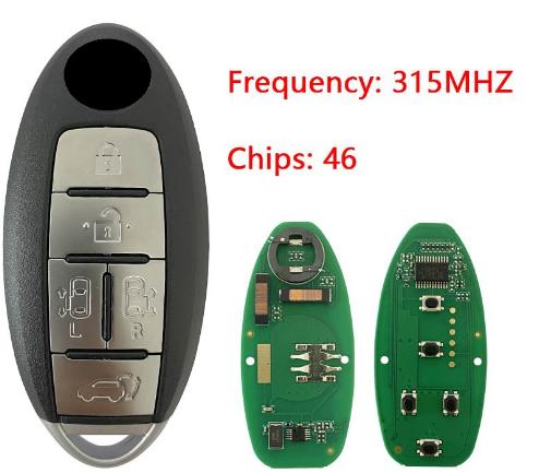 For Nissan QUEST 2014 Smart Remote Key 315MHz 285E3-1JB5A
