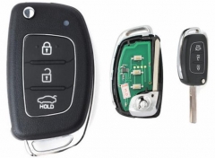 For Hyundai 3 Button Remote Car Key 433MHz with ID