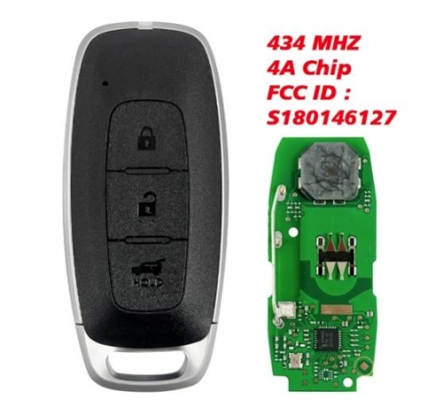 2023 For  N-issan Smart Key Remote 3 Buttons 434MHz Fcc ID KR5TXPZ3 S180146127 HITAG AES CHIP