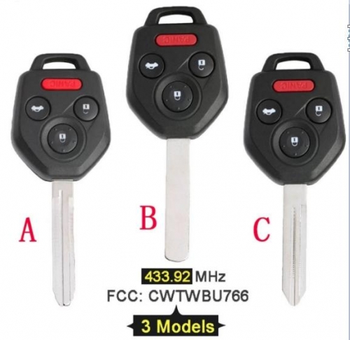 ASK G Chip CWTWB1U766 4 Button Remote Key Fob key for Subaru Outback Forester Impreza Tribeca