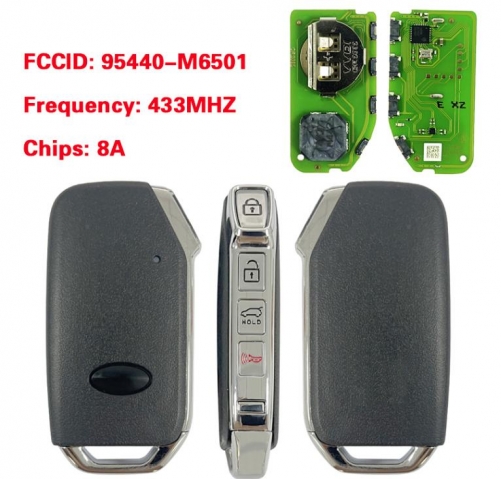 For Kia Cerato 2019+ Smart Key, 4Buttons 95440-M6500 95440-M6501 433MHz, 8Achips CQOFD00430