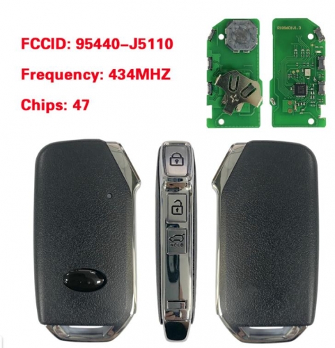 Aftermarket For 2018 2019 2020 Kia Stinger Smart Key remote control key Part Number 95440-J5110 433MHZ 47 Chip