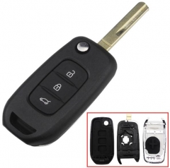 For Renault 3 button flip remote key blank