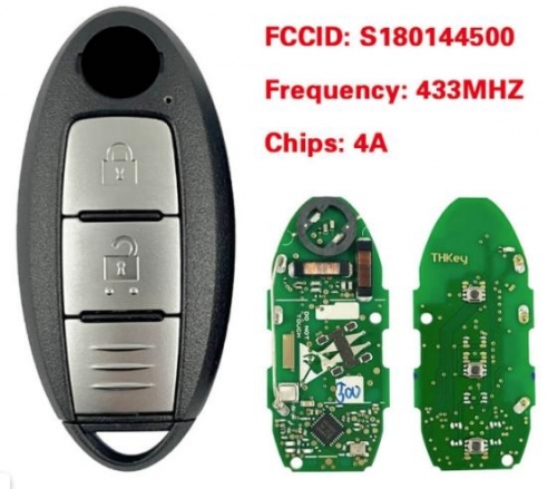 Smart Card auto Remote Key for Nissan 433MHZ AES Chip KR5TXN1 S180144500