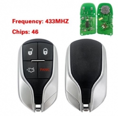 3+1 buttons smart remote car key 433mhz 46 chip fo