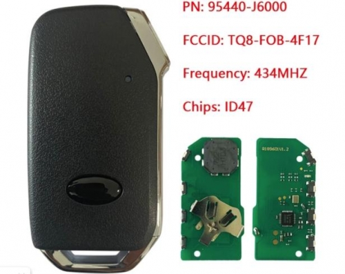 Keyless Go 95440-J6000 Smart Remote Key 4 Button 434MHz ID47 Chip for KIA K900 2018 2019 2020 FCCID: TQ8-FOB-4F17