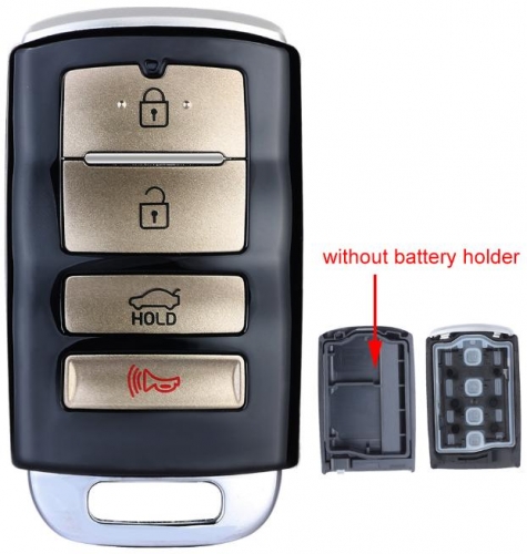 For Kia 4 button for Cadenza Without Battery Holder Remote Car Key Shell