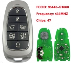433 MHz 47 Chip For Hyundai Santa Fe 2023 Aftermar