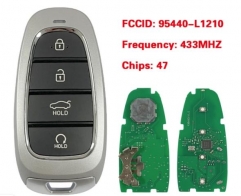 For Hyundai Sonata 2019-2020 Smart Key Remote 4 bu