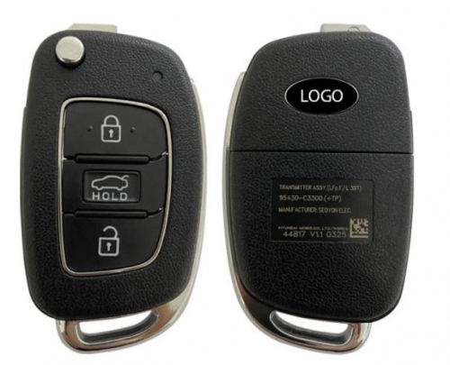 For Hyundai Sonata Genuine Flip Remote Key 2018 3 Buttons 433MHz 95430-C3300