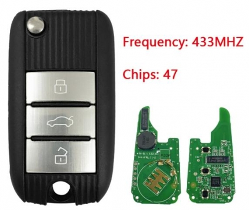 Suitable for MG OEM smart remote control key 433MHZ 47 chip