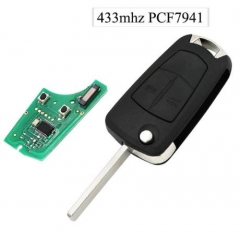 For Opel 2 buttons remote key with 433MHZ 7941 chi