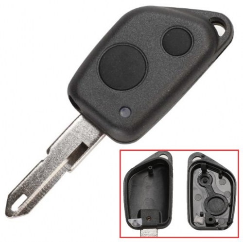 For Peugeot 2 button remote 
key blank (with battery part without logo) NE73 blade