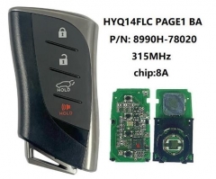 For Lexus NX300, LX600 2021+ Smart Key, 4Buttons 8