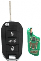 For Peugeot 3 button remote keys chip PCF 7941(HIT