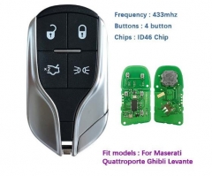 4 buttons smart remote car key 433mhz 46 chip for 