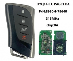 For Lexus NX 2022+ Smart Key, 4Buttons 8990H-78640