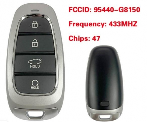 For Hyundai Azera 2022 Smart Remote Key 4 Buttons 433MHz 95440-G8150