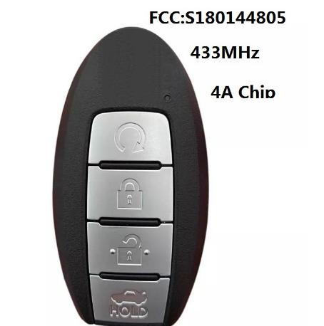 For Nissan Sentra 2020 Smart Key 4 Buttons 433MHz 4A Chip 285E3-6LA5B1 FCC ID: KR5TXN3 S180144805