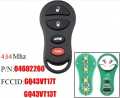 For Chrysler remote Control 
4 buttons with 434mhz