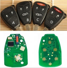 For Chrysler remote key with 315mhz is compatible 