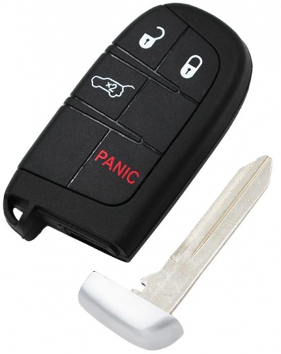 For Chrysler / Jeep keyless  remote key with 434mhz with PCF7945/7953   HITAG2 chip with 2/2+1/3/3+1/4+1 button key shell , please choose