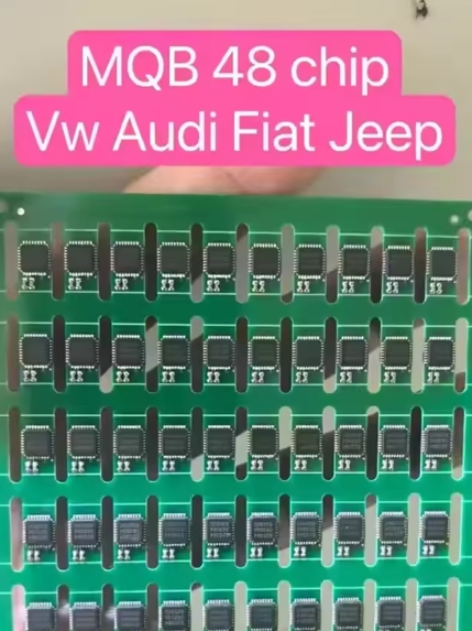 ORIGINAL MQB48 Chip Megamos AES Transponder Chip Anti-Theft Chip for Fiat 500X Jeep Renegade VW Golf Remote Keys