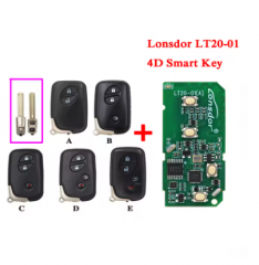 Lonsdor LT20-01 Smart Remote Car Key Board # 0140 3370 5290 A433 F433 for Toy ota for Le xus 4D 8A Work with K518 K518ISE KH100+