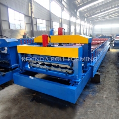 Shopkeeper prefab house metal roofing glazed wall tile cover roll forming machine for making glaze tile machine