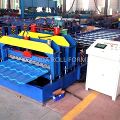 Colored Roofing Steel Sheet Metal Glazed Tiles Forming Machine Roll Forming Machinery