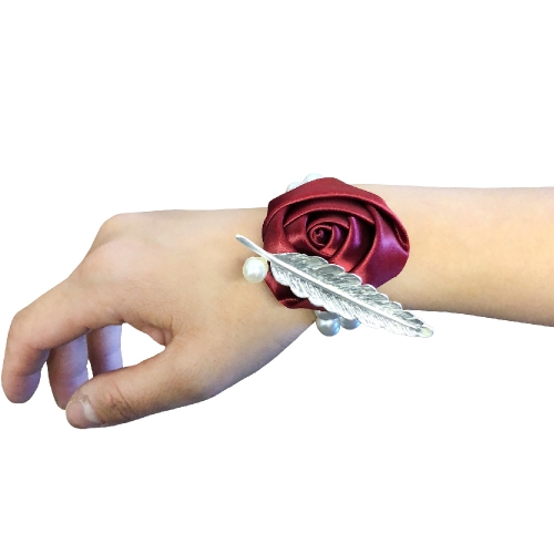 Wrist Corsage Party Prom Girls Hand Rose Flower