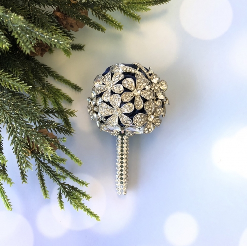 Luxury Brooch Rhinestone Jewelry Covered Boutonniere