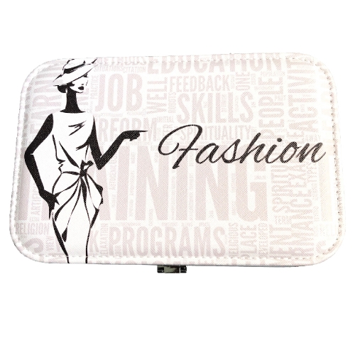 Fashion Lady Travel Jewelry Box Organizer (Grey)