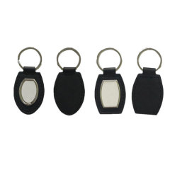 Leather Keychain-Round Strip