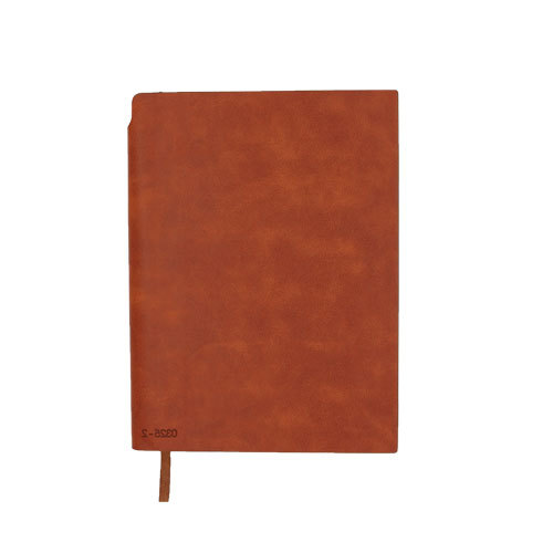 Leather business notebook Orange