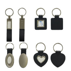 Leather Keychain-Heart