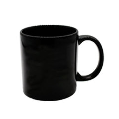 Glossy Full Color Ceramic Mug-Black