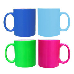 Outside Color Ceramic Mug-Green