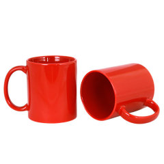 Glossy Full Color Ceramic Mug-Red