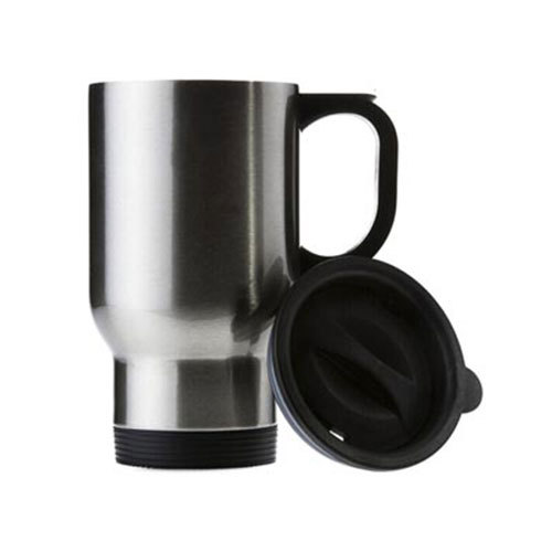 14oz Stainless Steel Travel Mug -Silver