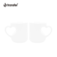 11oz Heart Shaped White Mug